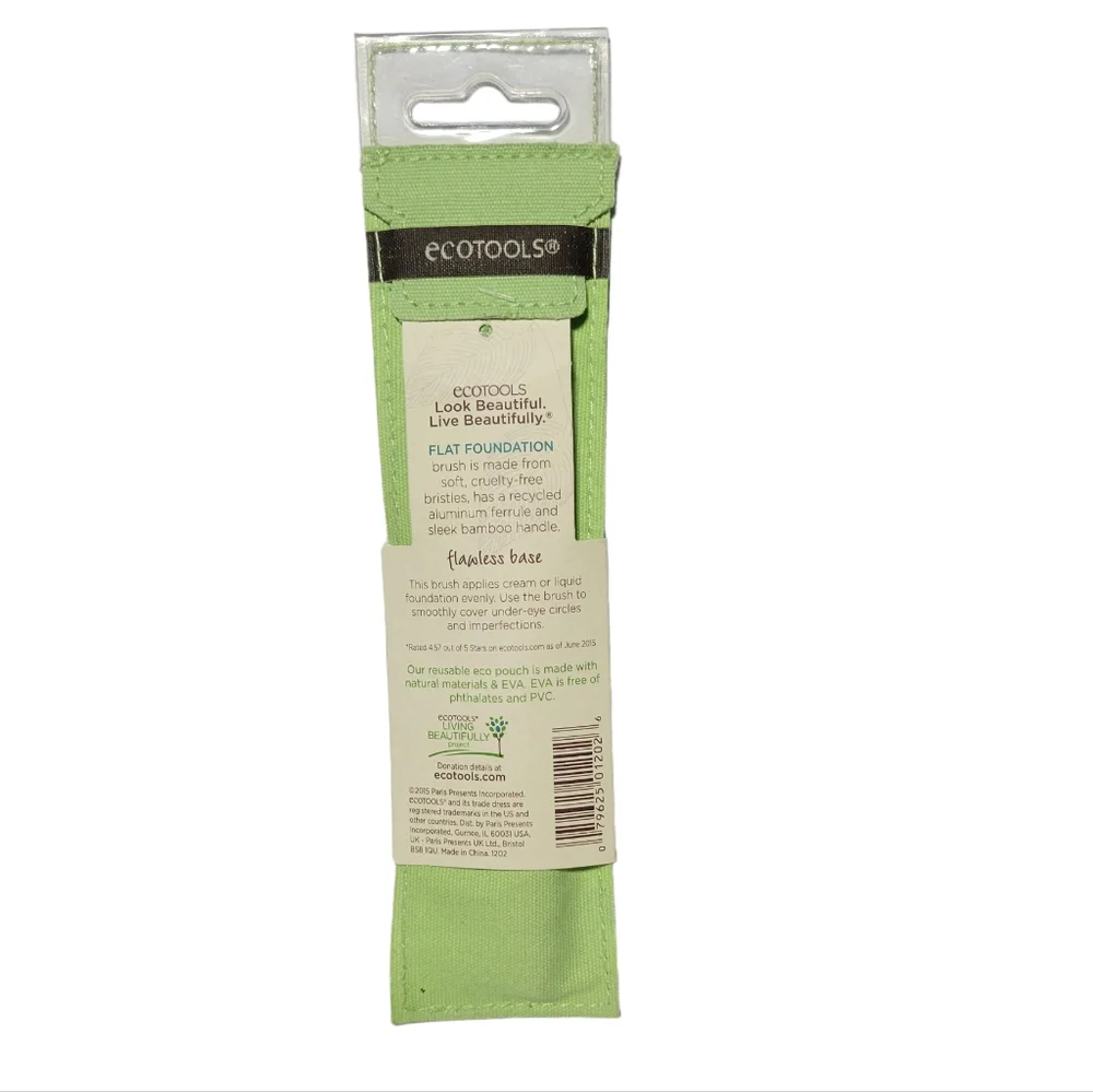 NWOT Ecotools Flat Foundation Brush Makeup Brush 1202